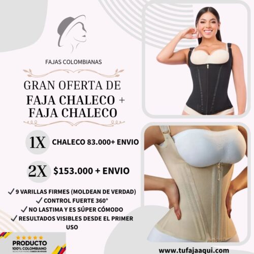PROMO  2 CHALECOS  RELOJ DE ARENA