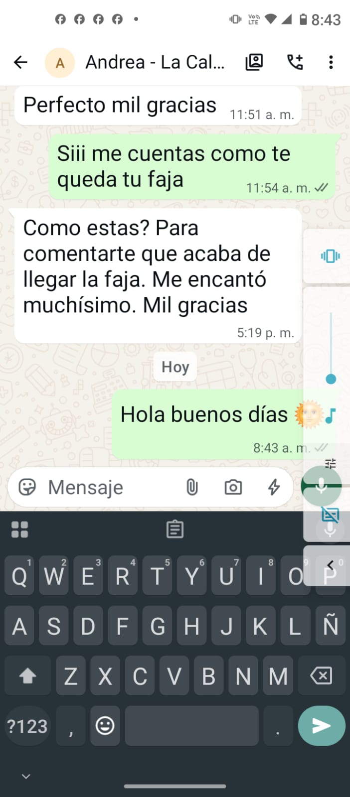 Clienta de Tu Faja Aquí